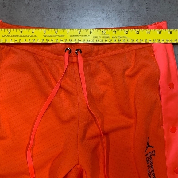 Nike Jordan 23E Flight Tech Lite  Snap Pants Infrared Men's AO6348-612 Size M - Picture 4 of 7